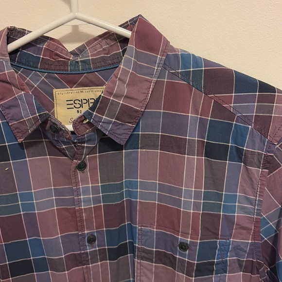 Cute men’s esprit short sleeve button up - Picture 3 of 3